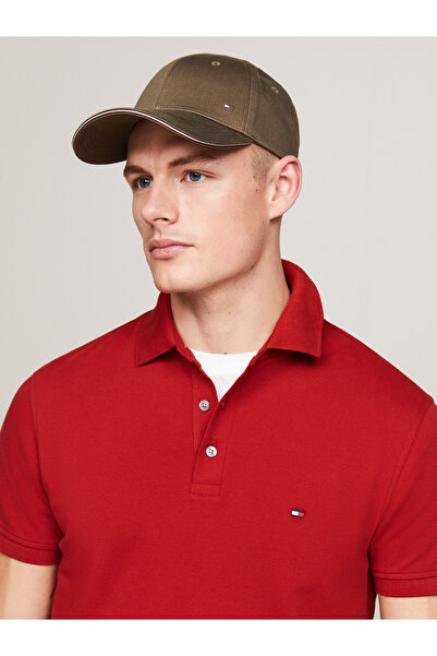 Tommy Hilfiger Men Utility Olive Corporate 6 Panel Baseball Cap