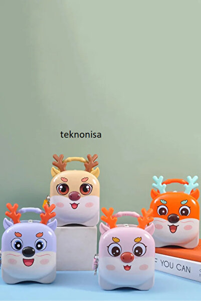 Genel Markalar sevimli geyik kumbara Bozuk Para Kutusu Kilitli Anahtarlı