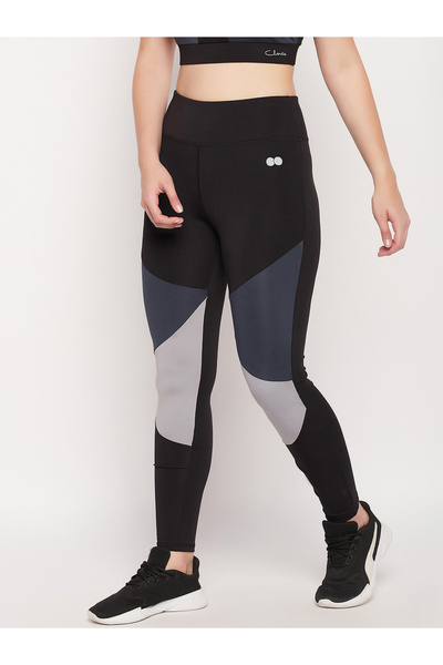 Clovia By Styli Snug Fit Color Block Leggings