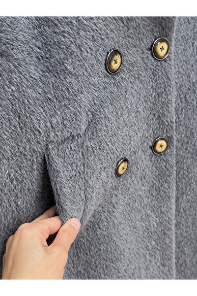 BENAHOLL Alondra Fox Lined Coat-Zş5051 Anthracite