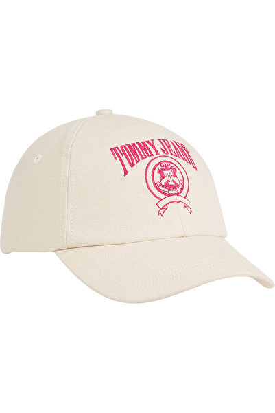 Tommy Hilfiger Women Natural Logo Embroidered Canvas Cap