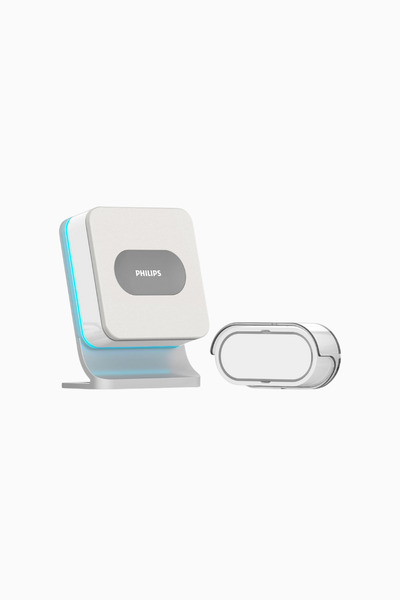 Philips WelcomeBell Color Kablosuz Kapı Zili 300 m Menzil, LED Uyarı