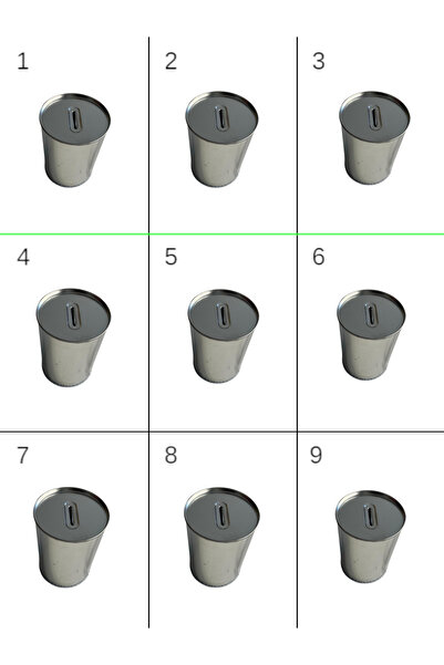 AKTOYZ OYUNCAK Metal Baskısız Kumbara (sadaka kutusu) 10lu Pakette