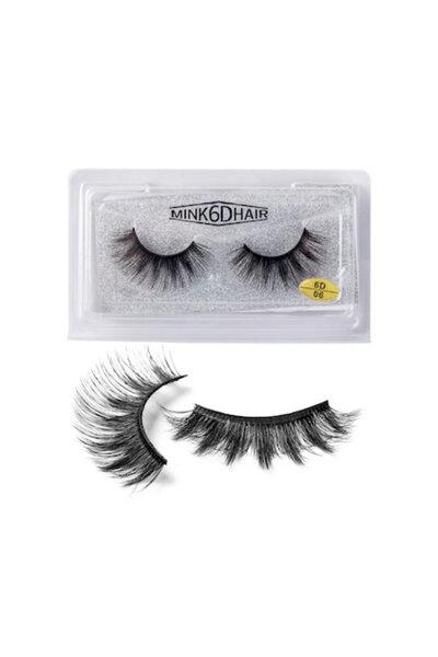 MİNK False eyelashes 6D Hair, size 06