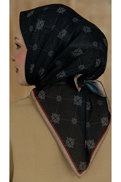locella Soft Pamuk Eşarp Siyah-9