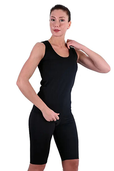 Pastimost Θερμικό Σορτς Σάουνα Αγκράφλι Αθλητικό Σετ Μαύρο