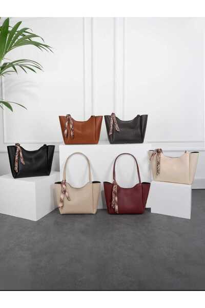 ÖZÜM TAKI Women's Large Size Shoulder Bag Black