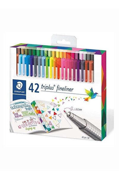 Staedtler 334C42 Triplus Fineliner Super Fine Water-Based Marker Multicolor 42 Pieces