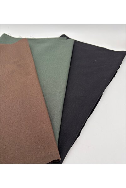 kumasfabrik 120X50 Cotton Lining Fabric/Bag Lining (3 Colors; Black, Green, Brown)