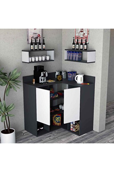 Stylish Home Modern grey and white corner coffee corner - RC05