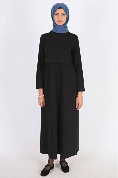 Mersha Collection 4 Mevsim Emzirme Özellikli Elbise - Lohusa Anne Kıyafeti