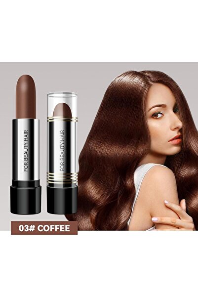 AZONEE Semi-Permanent Waterproof Temporary Hair Color Pen for Gray Coverage, Pack of 2 (Brown #02)