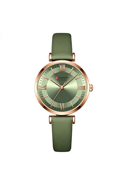 Curren Γυναικείο Ρολόι 9079 Πράσινο-Χρυσό – Κομψό Ρολόι με Πράσινο Καντράν, Δ...