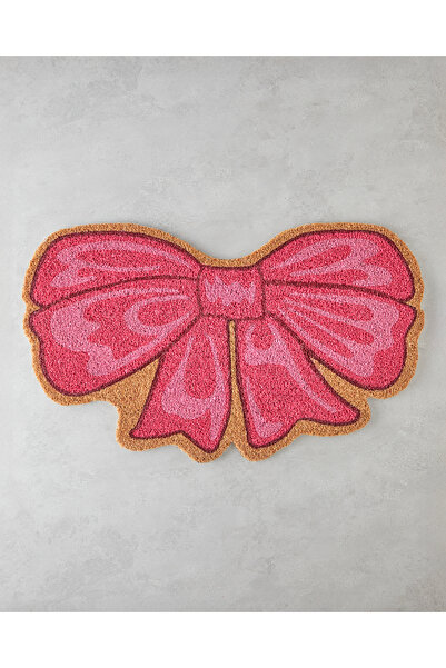 English Home Pink Ribbon Kapı Önü Paspası 45x75 cm Multicolor