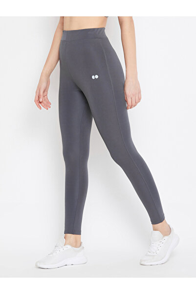 Clovia By Styli Grey Logo Detail Active Leggings