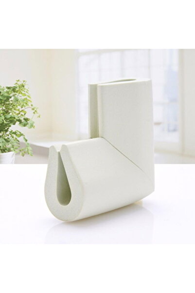 Empria Σετ 4 προστατευτικών γωνιών σε σχήμα U, 3,5x0,7x6 cm, Λευκό Ιβουάρ