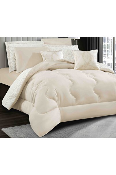 CHIRASO Cocolino 2-SIDED Duvet Set Rabbit Fur and Velvet, 200x230cm and ELASTIC Sheet 180x200