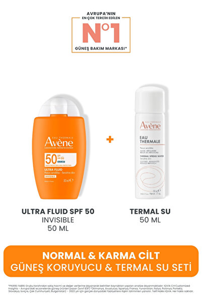 Avene Normal & Karma Cilt Güneş Koruyucu & Termal Su Seti (Ultra Fluid SPF 50...