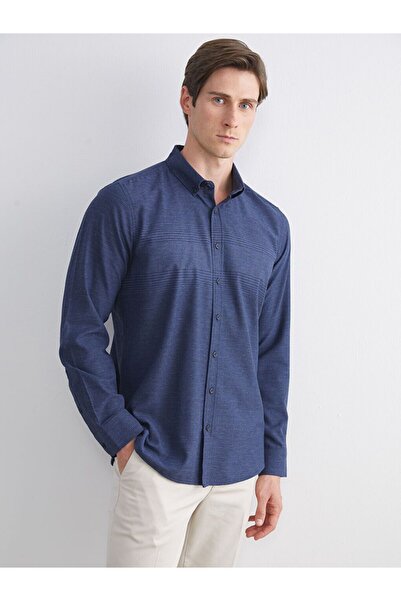 LC Waikiki Regular Fit Long Sleeve Striped Men's Shirt