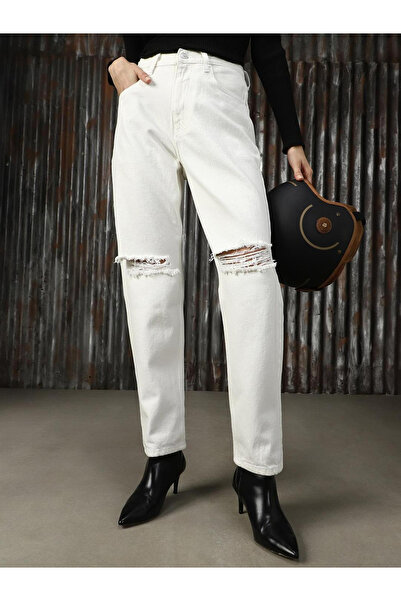 High Star By Styli High Rise Slim Fit Distressed Jeans