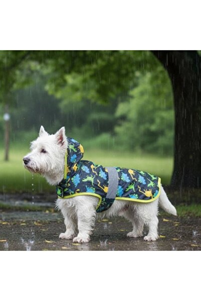 OEM Pelerină de ploaie cu glugă pentru animale de companie, cu bandă reflecto...