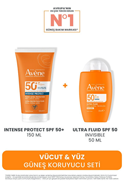Avene Vücut & Yüz Güneş Koruyucu Seti (Intense Protect SPF 50 150 ML + Ultra ...