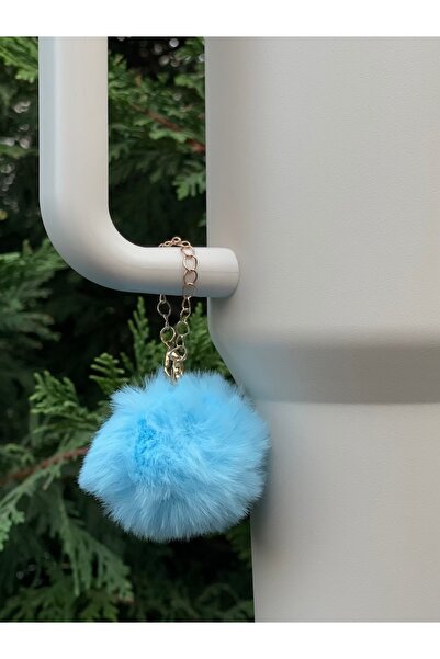 YuccaCo Accessorize Your Life Feather Pompom Thermos Compatible Accessory/Feather Thermos Charm/Termos Ornament