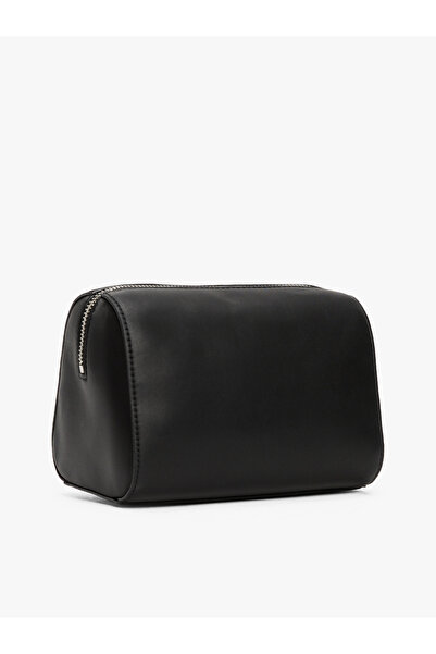 Tommy Hilfiger Women Black Logo Plaque Vanity Case