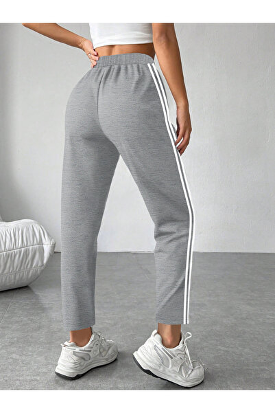 Take Two By Styli Grey Side Stripe Detail Joggers
