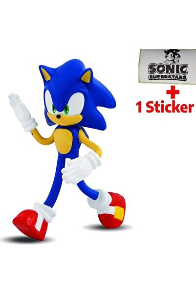 Sonic Figurina Bend-Ems, Sonic, 12CM cu Sticker