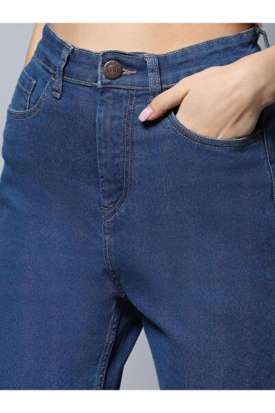 High Star By Styli High Rise Straight Fit Clean Look Jeans