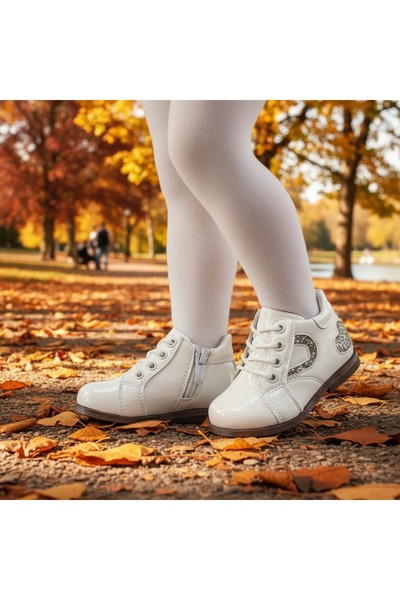 OEM Ghete de toamnă/iarnă pentru copii, cu aplicații paiete și ștrasuri decorative, H136