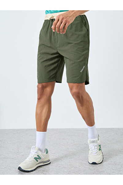 Styli Men Green Regular Fit Athleisure Shorts