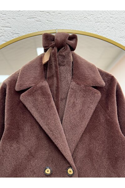 BENAHOLL Alondra Fox Lined Coat-Zş5051 Brown