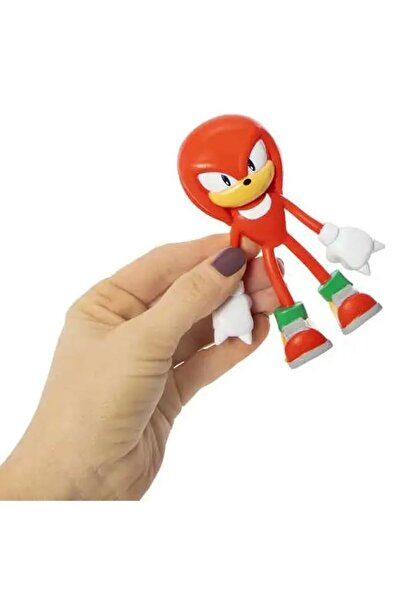 Sonic Figurina Bend-Ems, Sonic, Knuckles 12CM cu Sticker