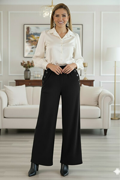 Nevin Kaya Moda Black Velvet Trousers
