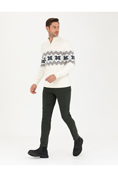 Pierre Cardin Yeşil Slim Fit Jean Pantolon 50278203-VR054