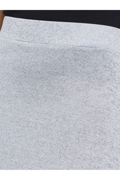 Styli Grey A-Line Midi Skirt