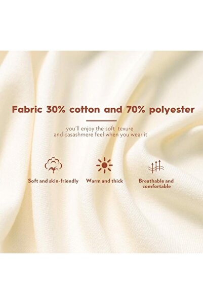 Aisdelu Eșarfă stil șal pentru femei, aspect cașmir, franjuri, mărime mare, 200x68 cm, crem