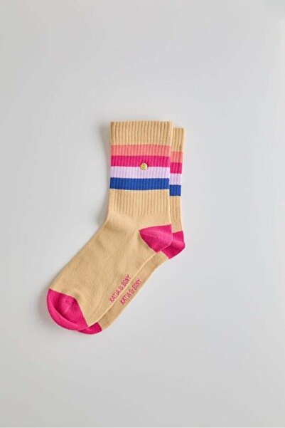 BONY SOCKS Цветни раирани чорапи Powder