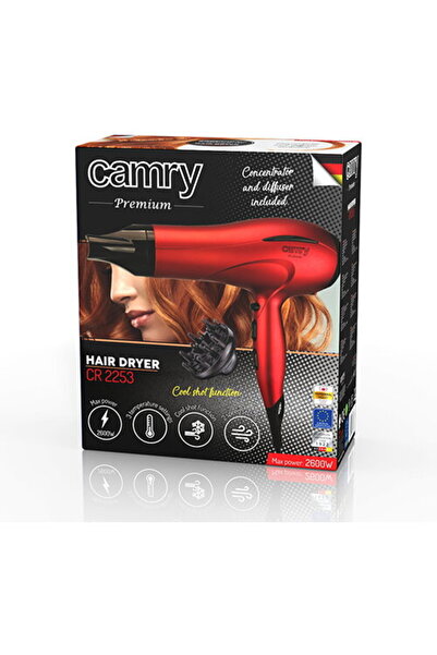 adler Camry CR 2253 2600W 2 Speed ​​Red