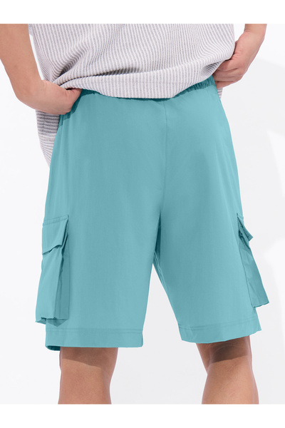 The Souled Store By Styli Men Blue Knee Length Cargo Shorts