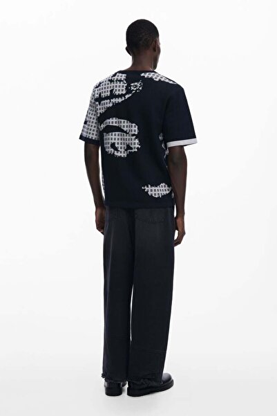 Desigual Printed Jacquard T-shirt
