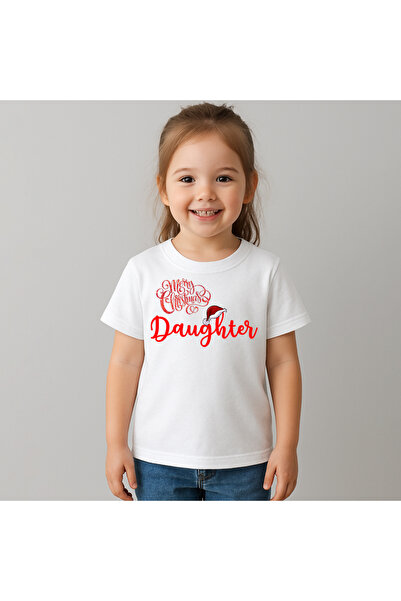 OEM Tricou copii Dauther Christmas 100% bumbac