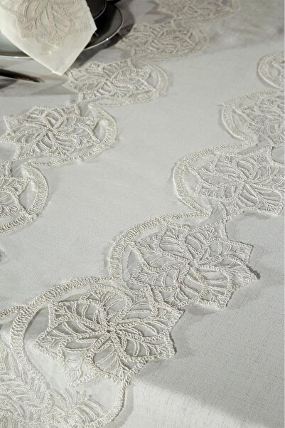 Çeyiz Diyarı Τραπεζομάντιλο Gönül 26 τεμαχίων κρέμα