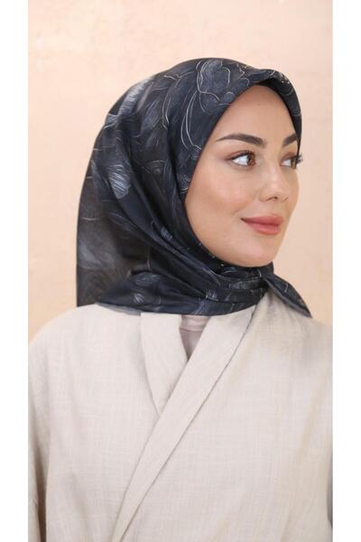 locella Soft Pamuk Eşarp Siyah-1