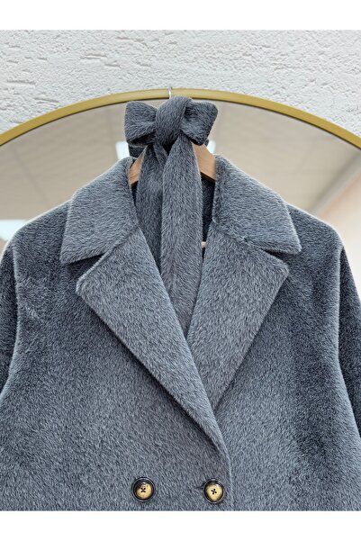 BENAHOLL Alondra Fox Lined Coat-Zş5051 Anthracite