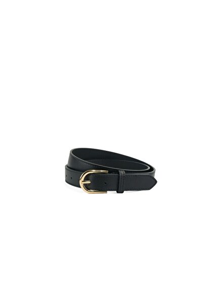 Posete Fagaras Leather Belt - Black, Length 110 cm, Width 3 cm, Genuine Leath...