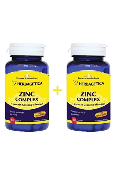 herbagetica Zinc Complex 60+60 capsules – immune and energy support