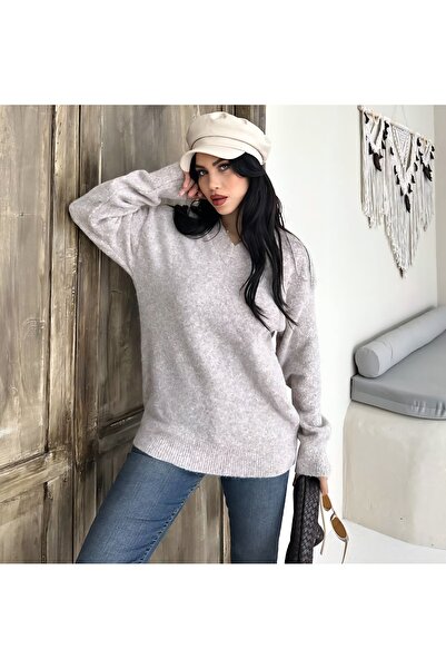 DİMA V-Neck Standard Size Knitwear Sweater